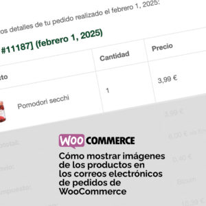 Cómo mostrar imágenes de los productos en los correos electrónicos de pedidos de WooCommerce